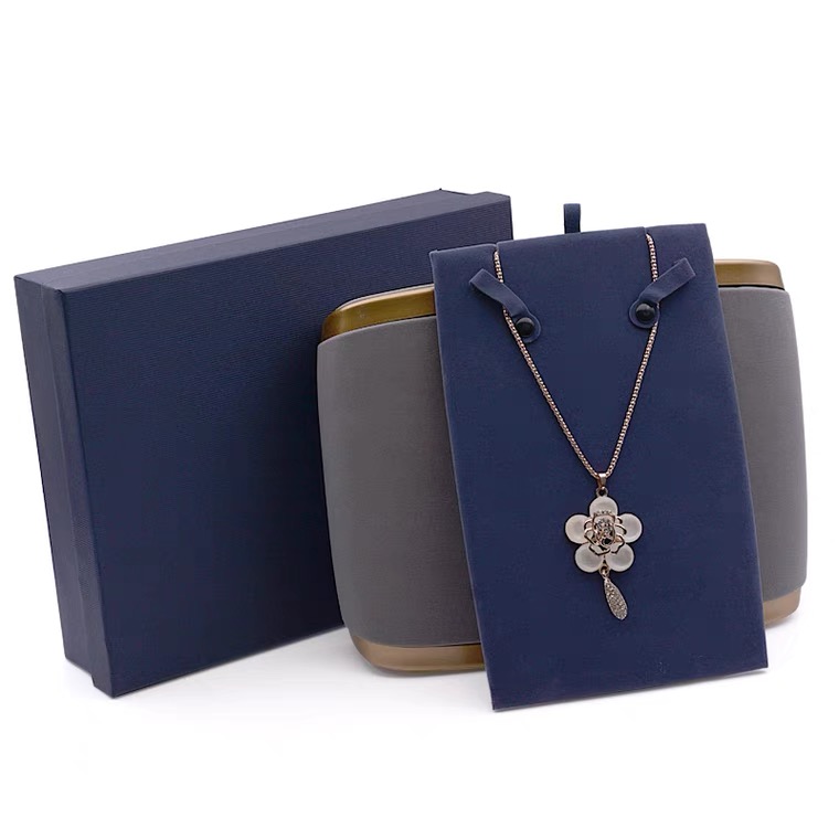 Flip Top Velvet Plastic Jewelry Box Grey – Luxury Jewelry & Gift ...